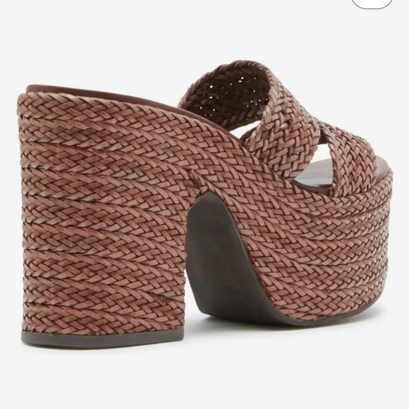 Steve Madden Gianni Woven Platform Sandals - Picture 2 of 5